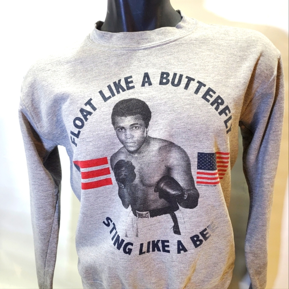 Muhammad Ali "Float Like a Butterfly Sing Like a Bee" sweatshirt